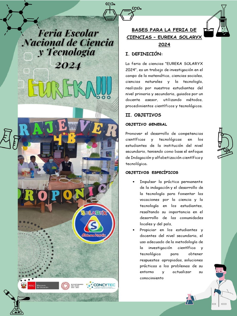 Bases para La Feria de Ciencias - 2024 | PDF