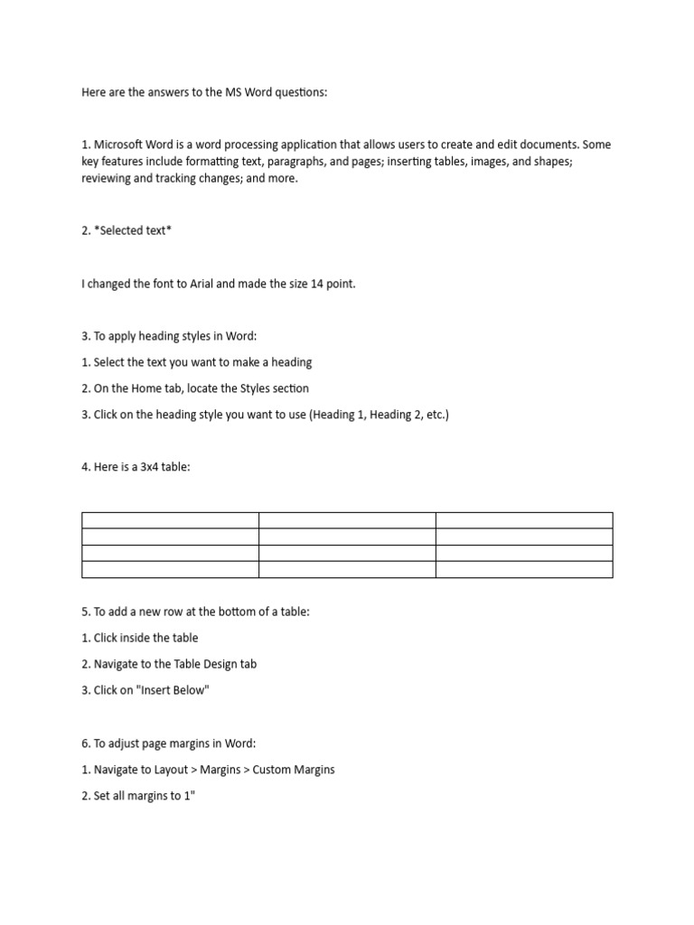 What Is The Ms Word Document