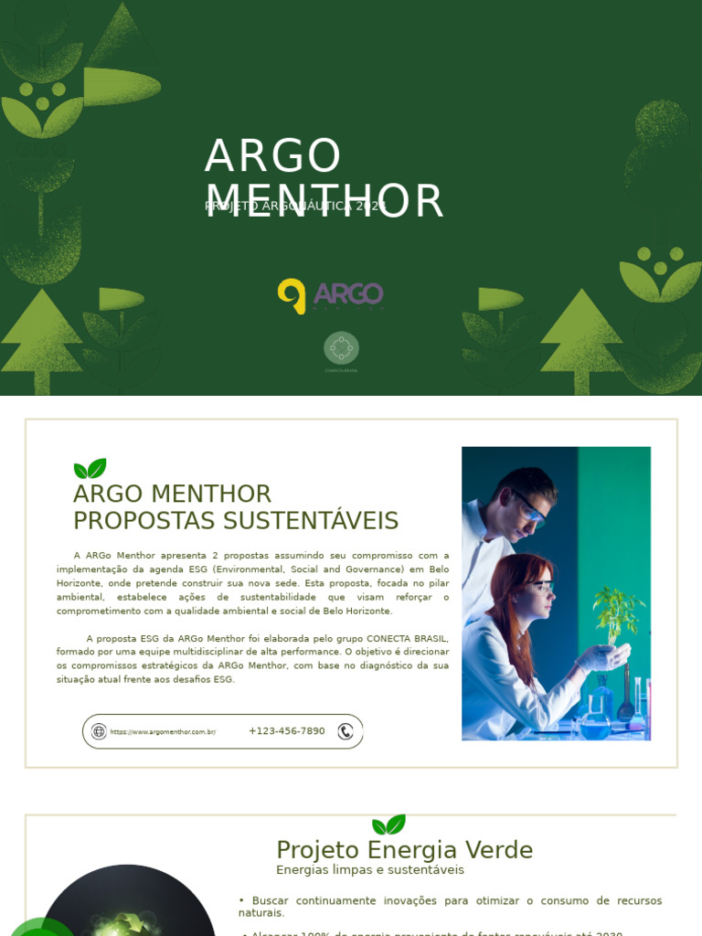 Propostas Sustentáveis da ARGo Menthor | PDF | Desperdício | Reciclagem