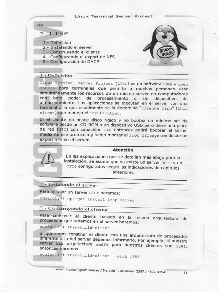 Linux 60 admin y ltsp 7 linux terminal server project pdf