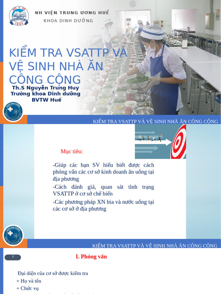 Kiểm Tra Vsattp Và Vệ Sinh Nhà Ăn Công Cộng | PDF