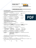 Examen de primer grado de primaria con preguntas de nutrición, ecosistemas y ciencias