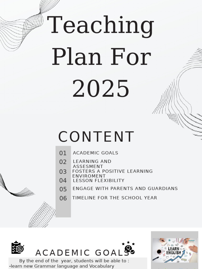 Teaching Plan 2025 | PDF