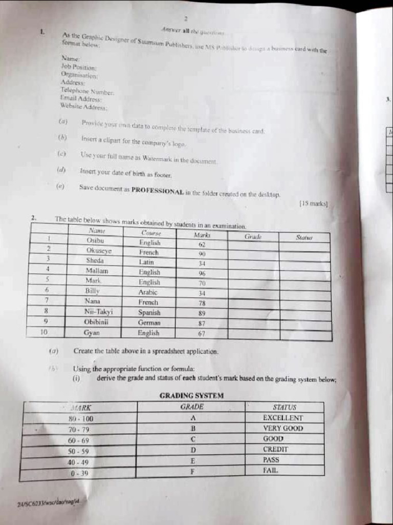 Microsoft Excel Practicals Pdf