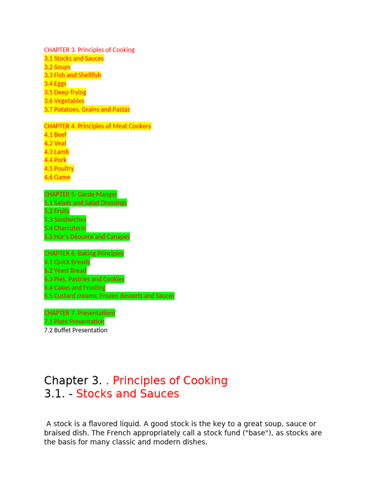 Chapter 3 Culinary Module 3rd Year Pdf