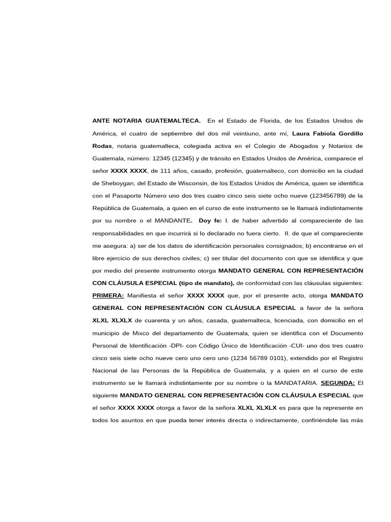 Mandato Notarial en Florida 2021 | PDF | Bancos | Condominio