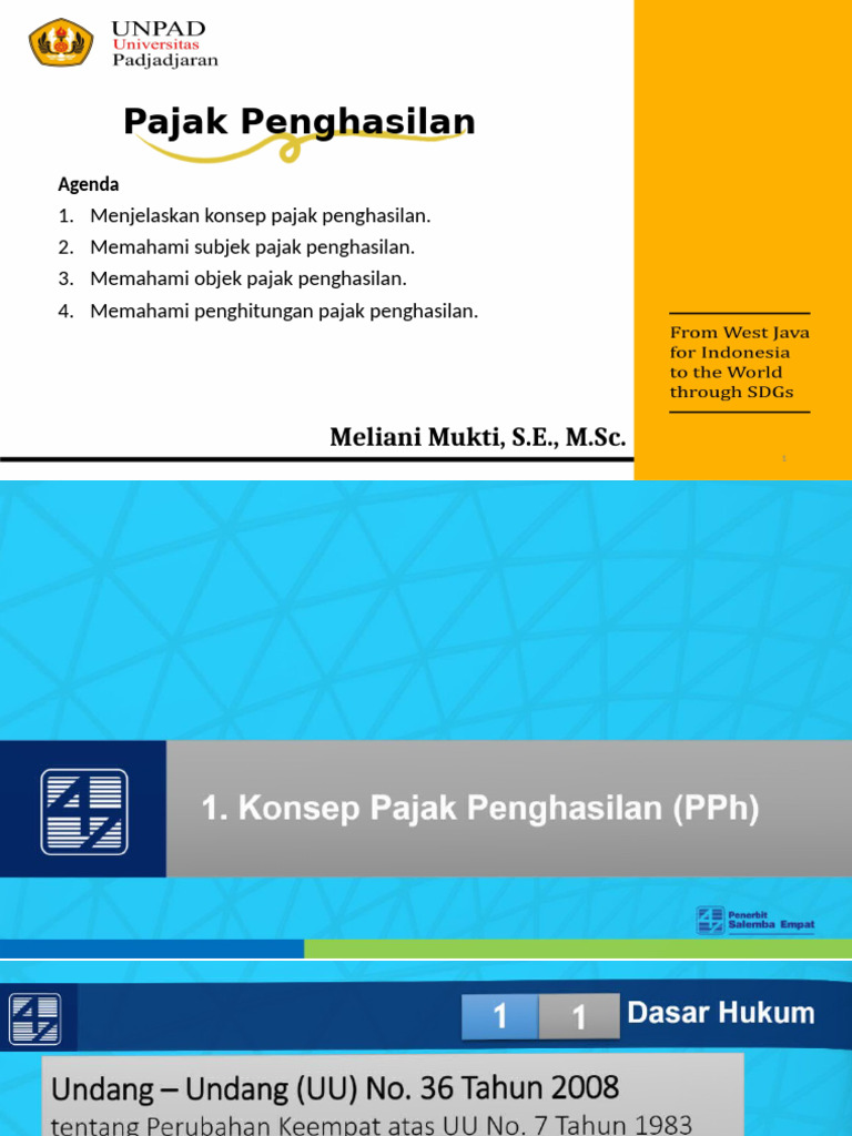 Pengantar Perpajakan Kelas A Pajak Penghasilan 01 | PDF