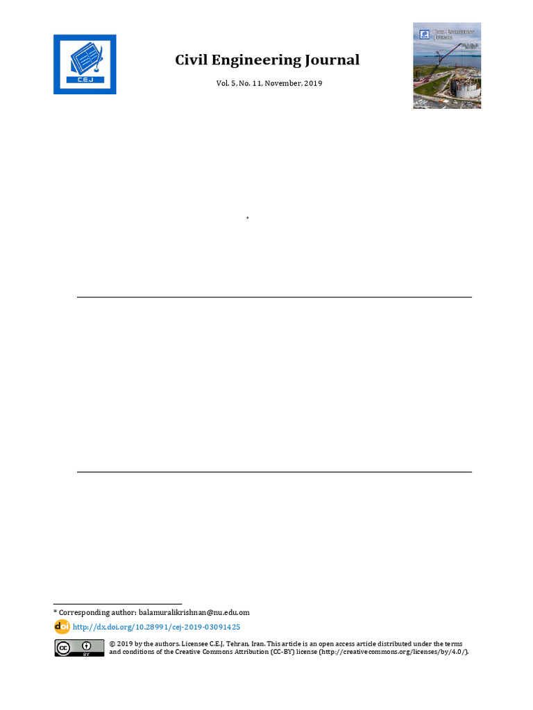 Civil Engineering Journal - Topic 16 | PDF