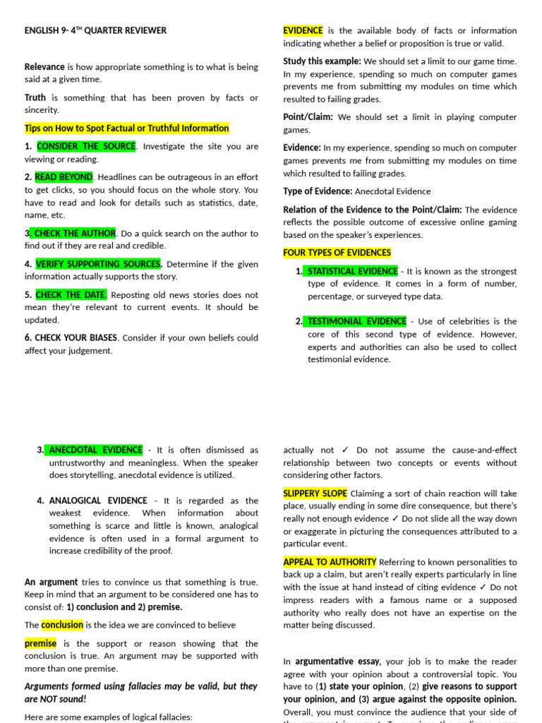 REVIEWER | PDF