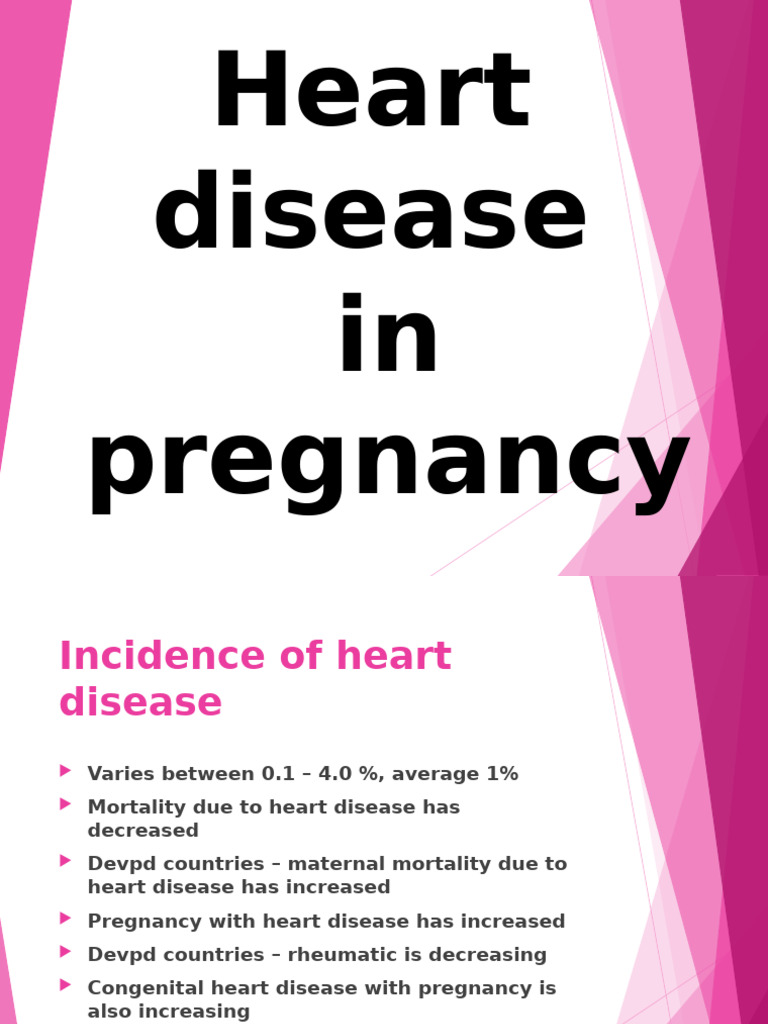 Heart Disease in Pregnancy | PDF