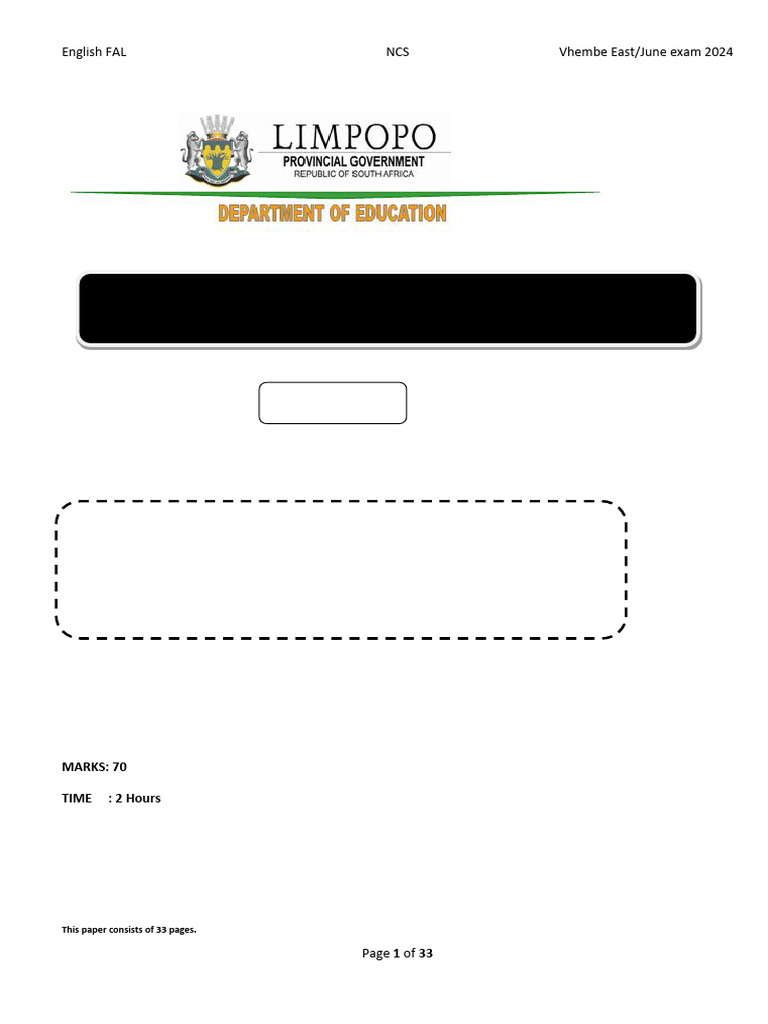 ENGLISH FAL GRADE 12 EXAM GUIDELINES 2025 PDF DOWNLOAD visual data 6