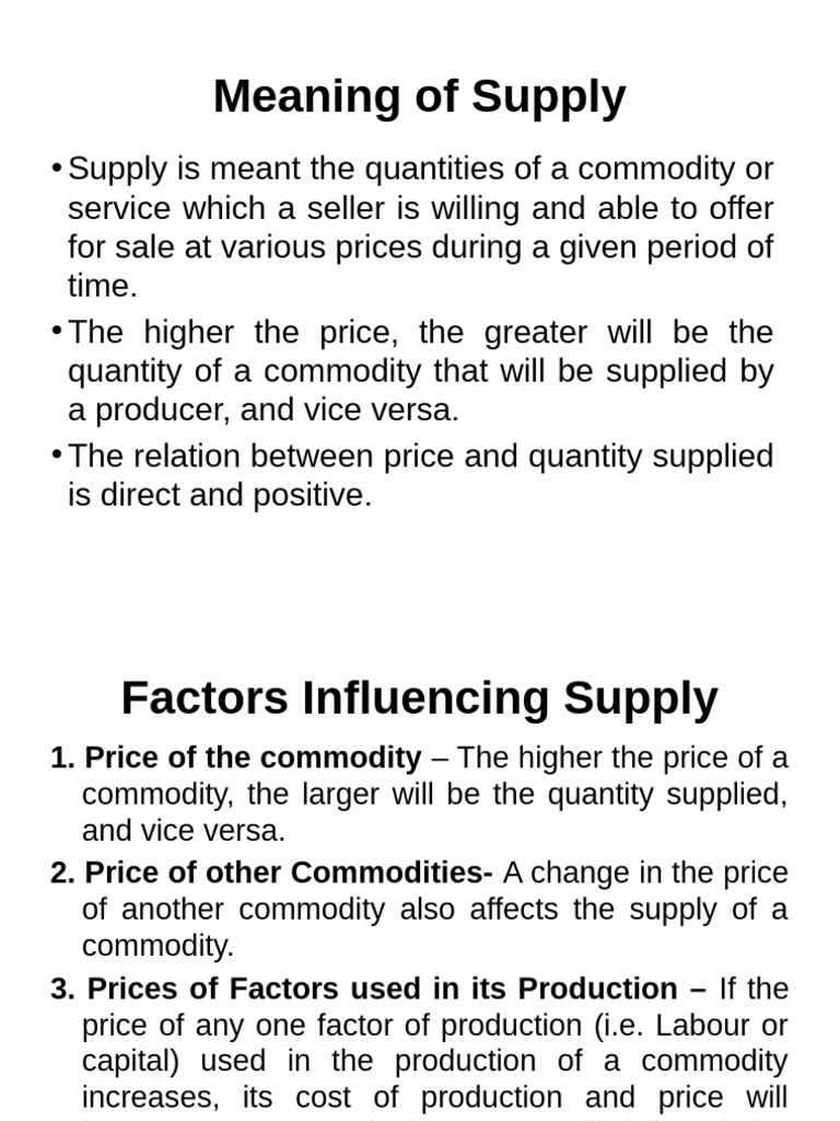 Supply | PDF