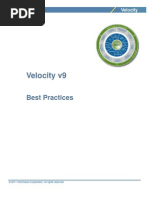 Velocity v9 Best Practices