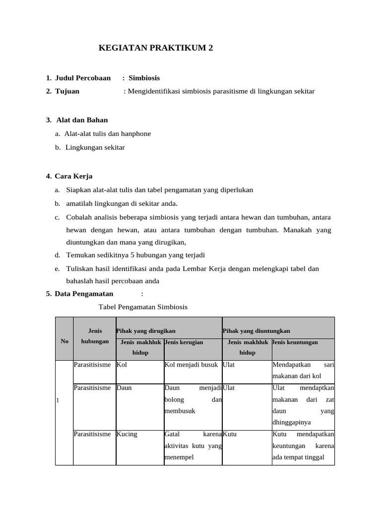 Kegiatan Praktikum 2 | PDF