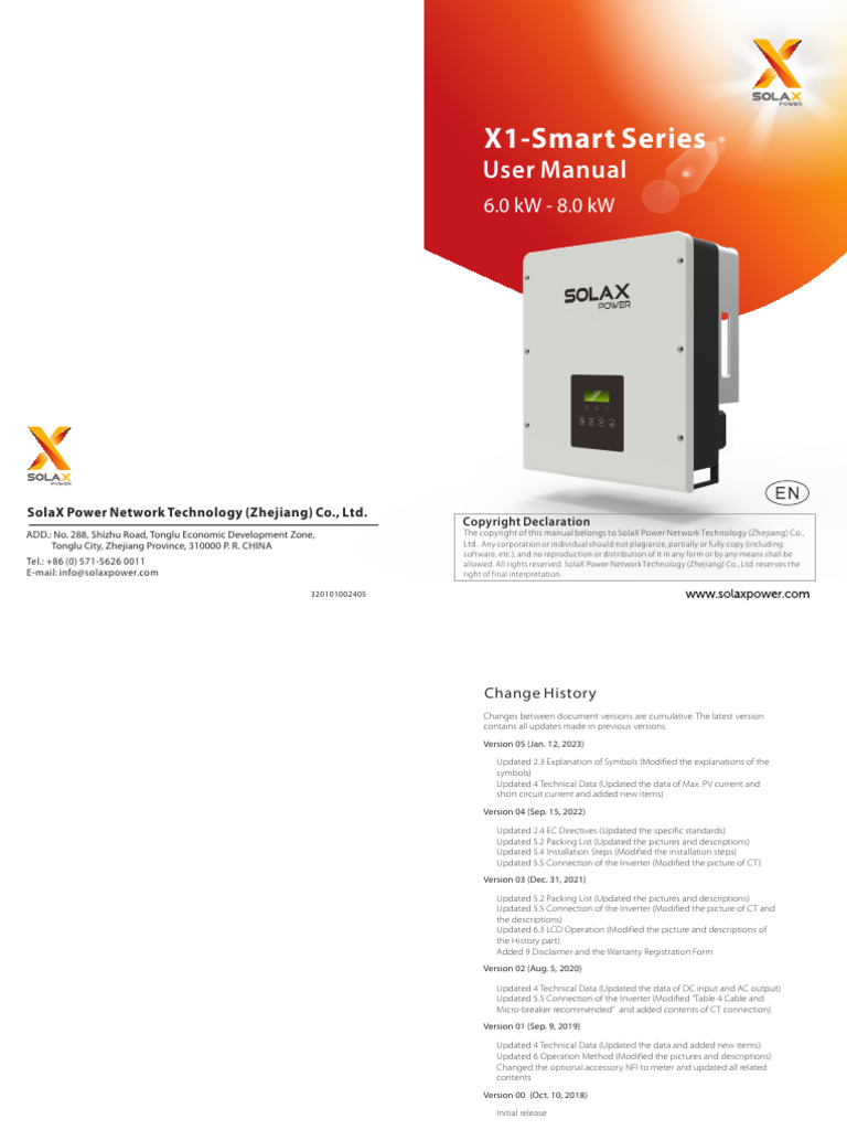 x1 Smart User Manual en | PDF