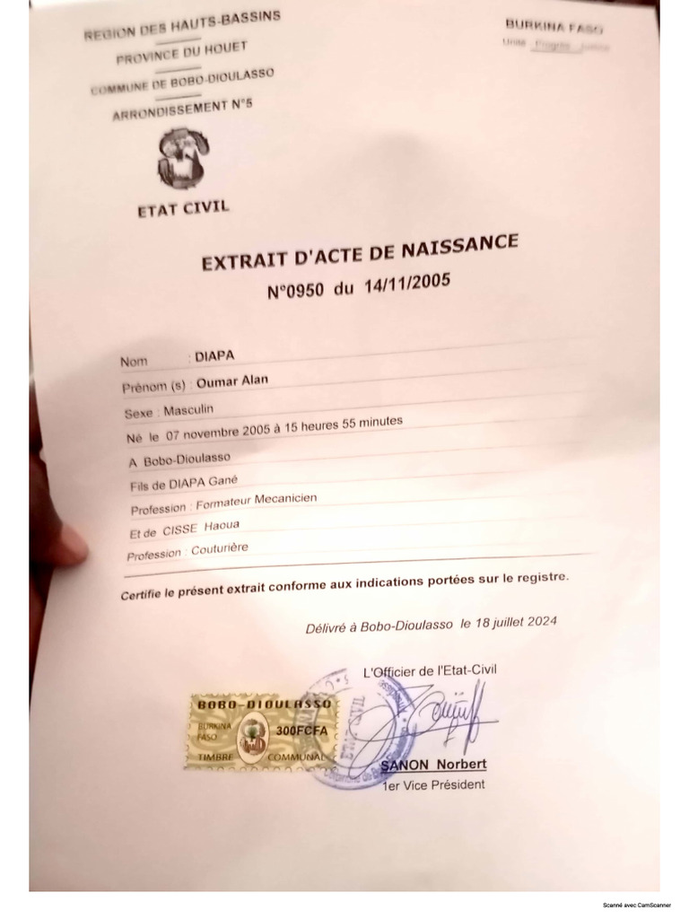 Extrait Diapa | PDF