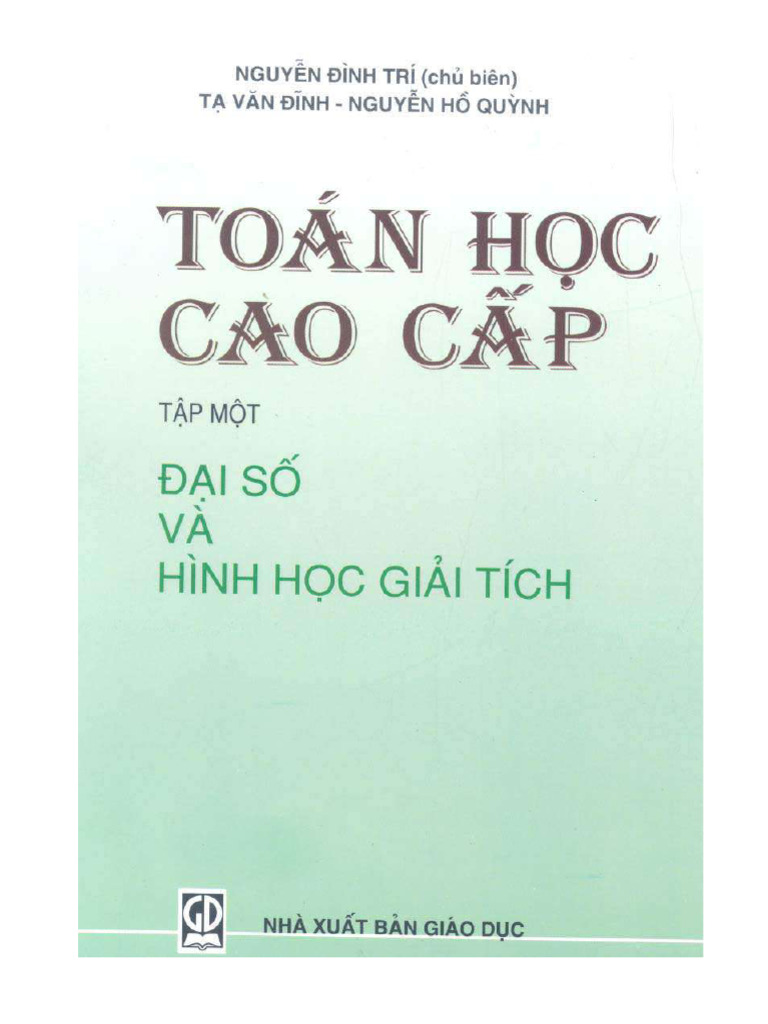Toán cc1 | PDF