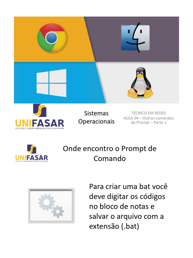 AULA 06 - SO - Entrada e Saída e Estruturas de Controle Prompt | PDF