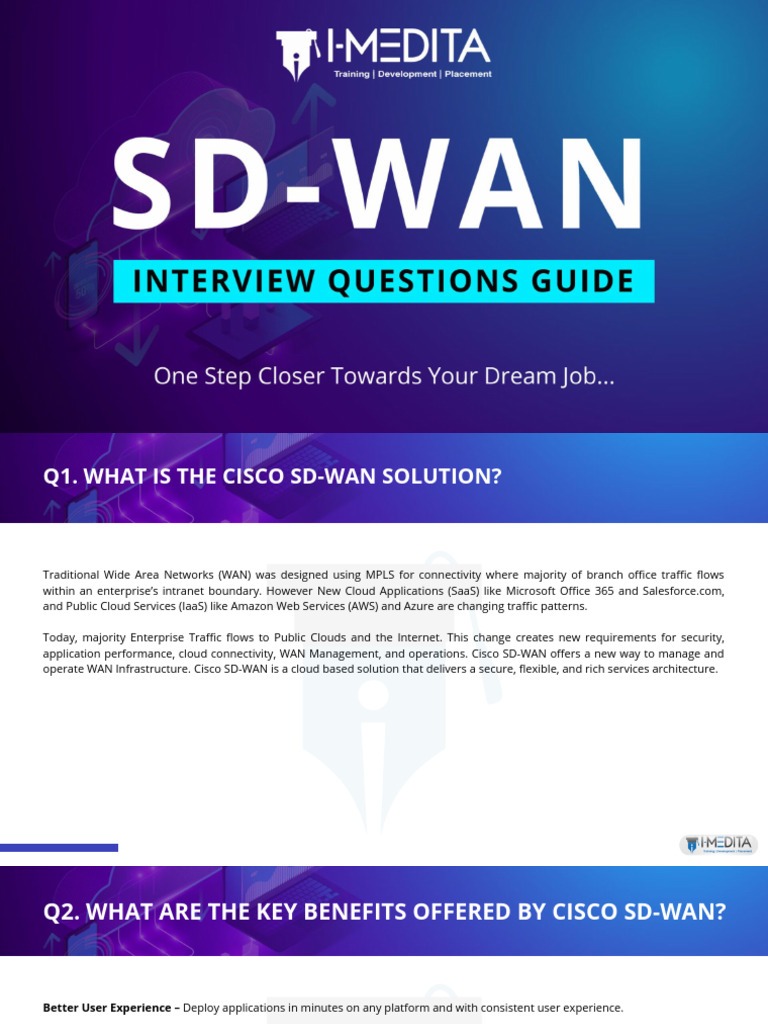 SD WAN+Interview+Questions+ | PDF