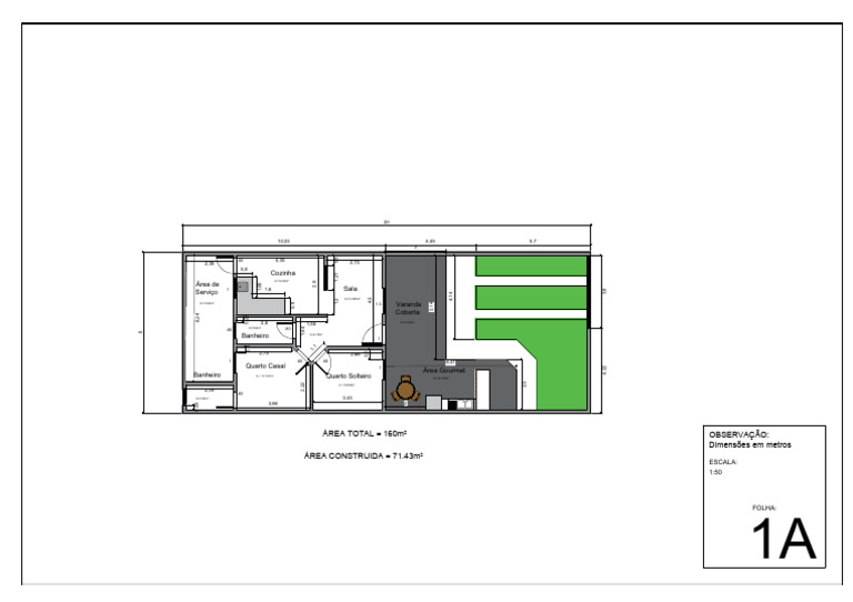 Planta Baixa de Casa com Dimensões | PDF