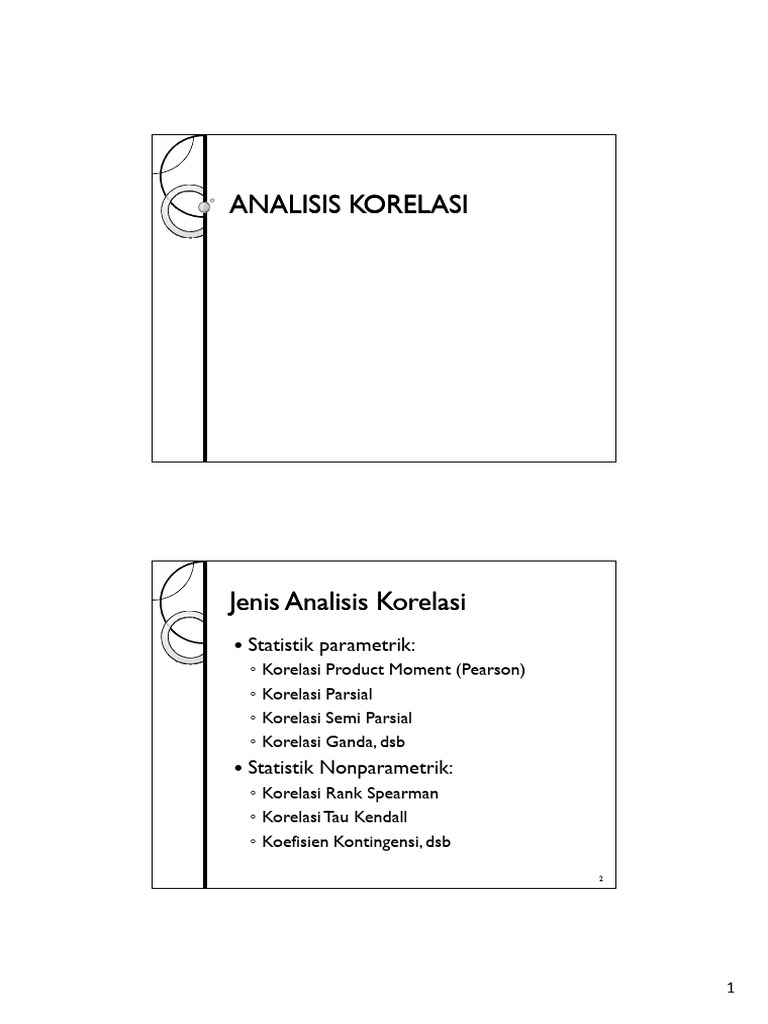 Analisis Analisis Korelasi Korelasi Pdf