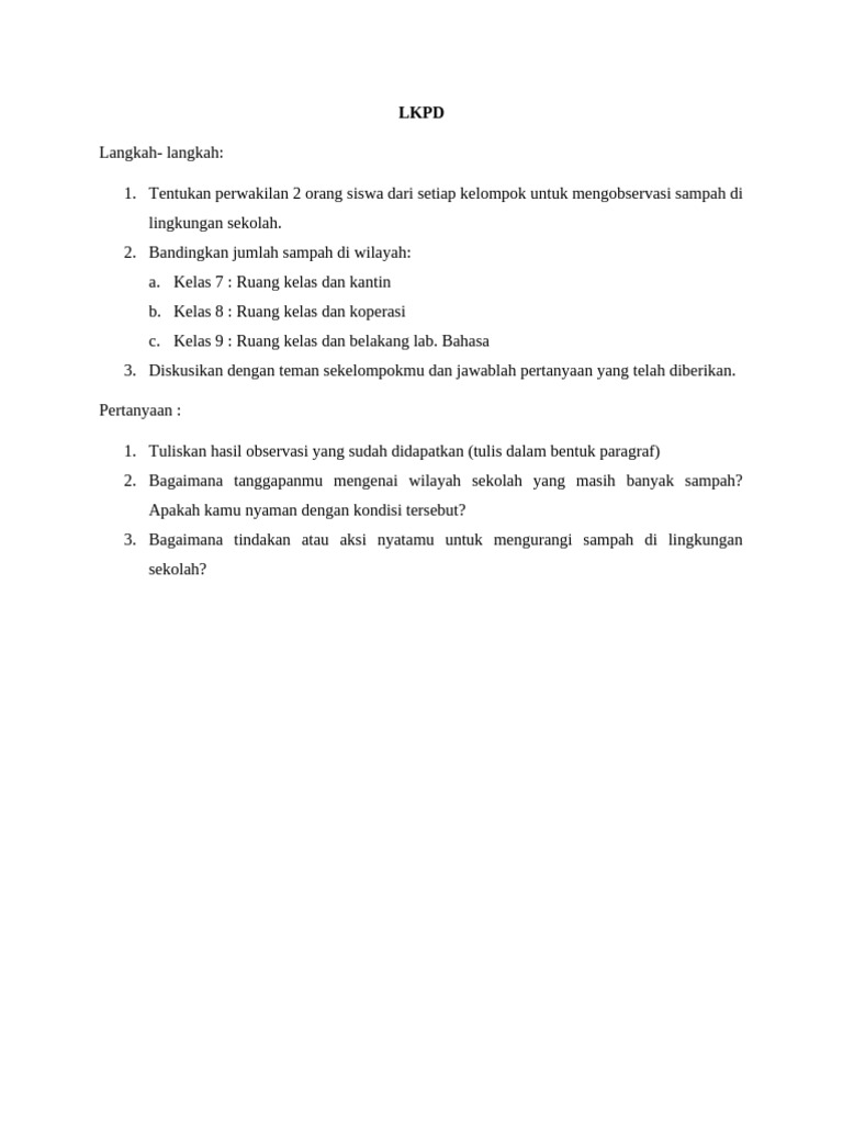 LKPD | PDF