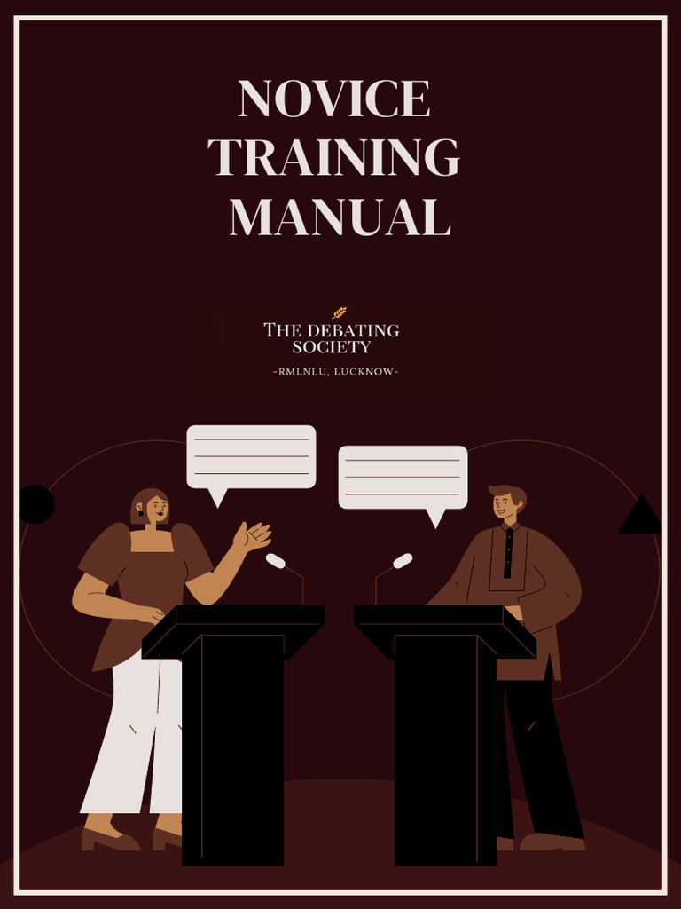 Novice Training Manual RMLNLU | PDF