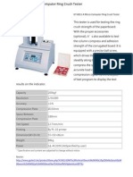 GOTECH - Micro-Computer Ring Crush Tester