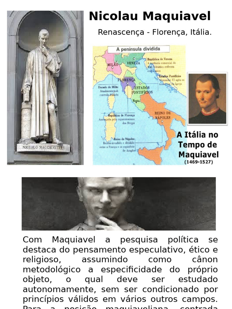Apresentaã Ã o Nicolau Maquiavel Completo | PDF