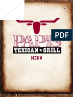 Papis Texican Grille Menu 12-2011