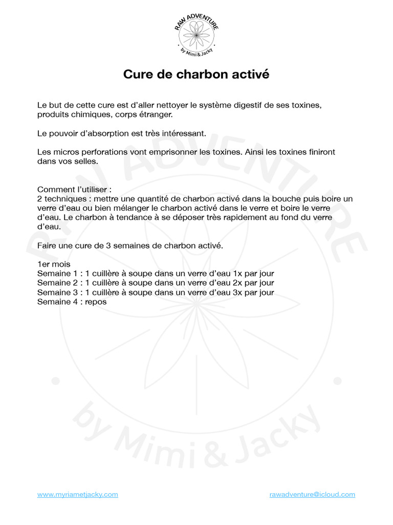 Cure De Charbon Activé Pdf