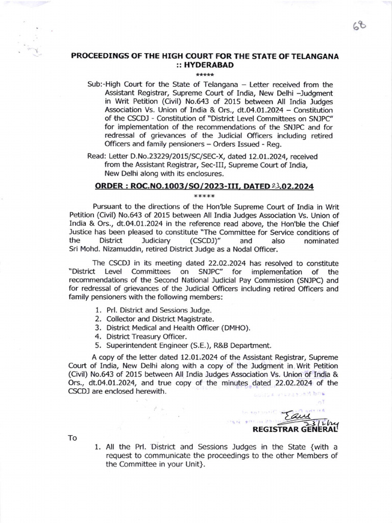 District Level Commifteeson SNJPC | PDF