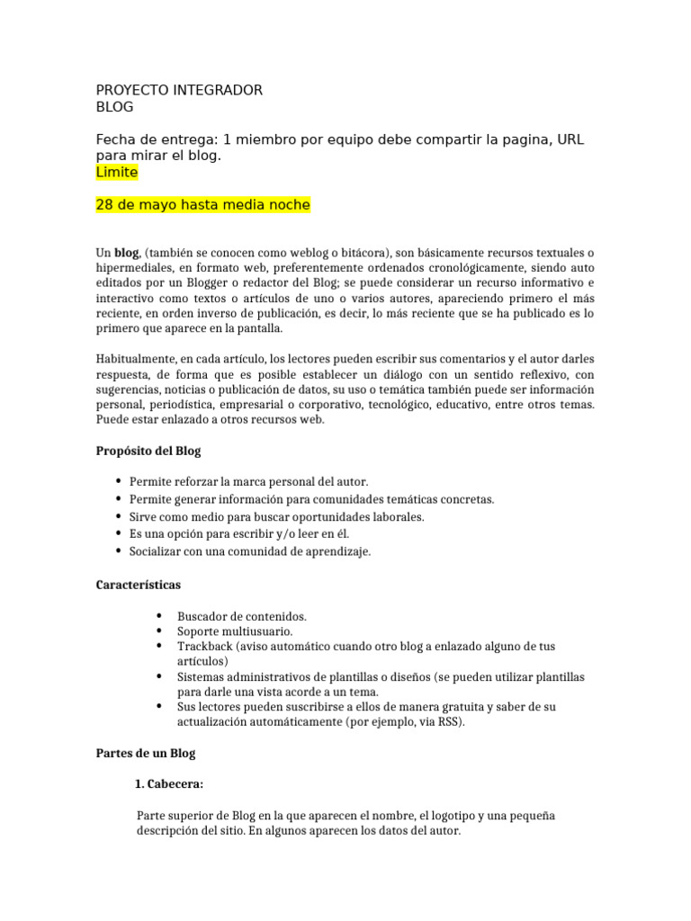 Proyecto Integrador | PDF