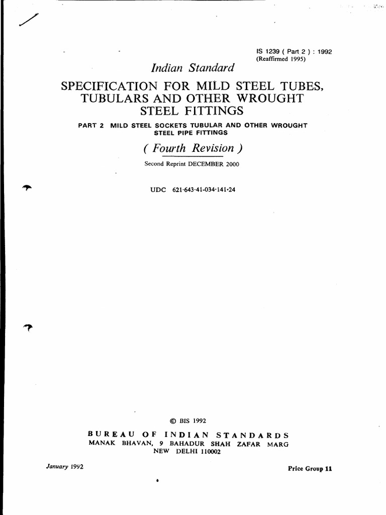 Is 1239 part 2 1992 pdf