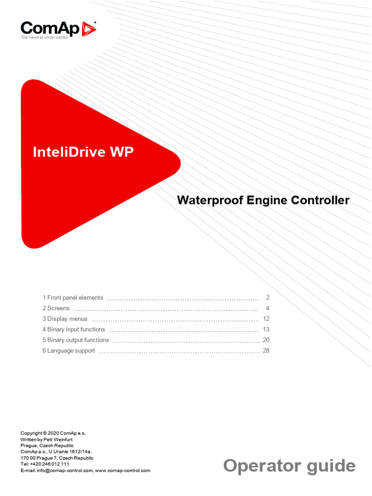 Intelidrive WP Operator Guide | PDF