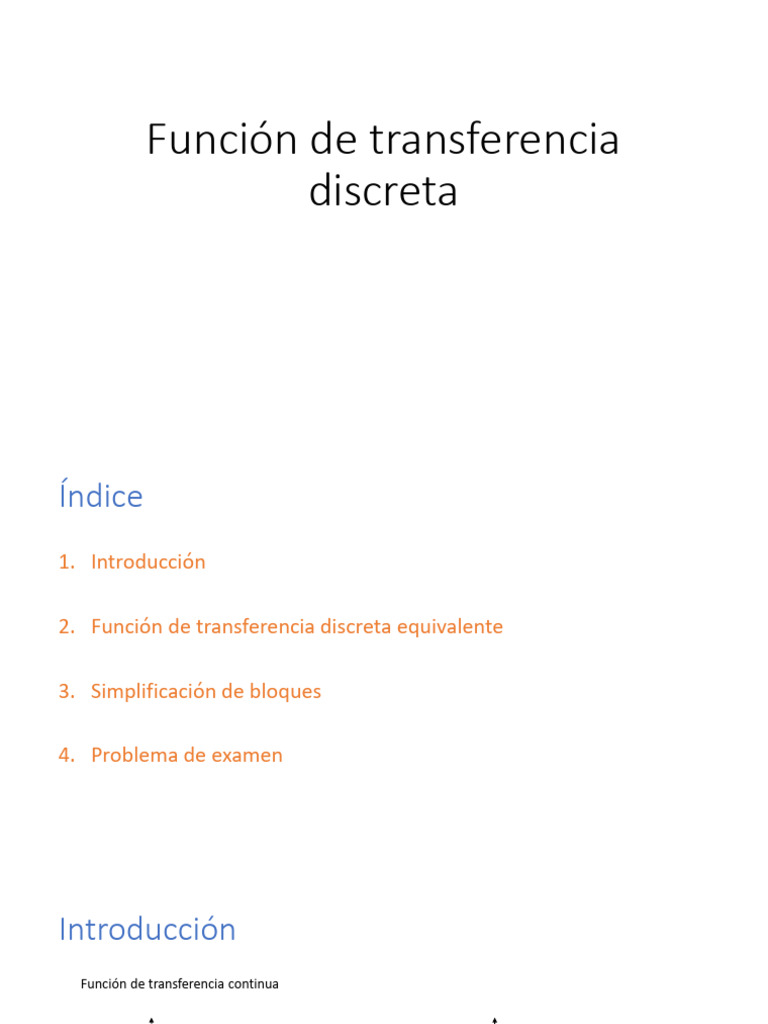 Funcion de Transferencia Discreta 2 | PDF
