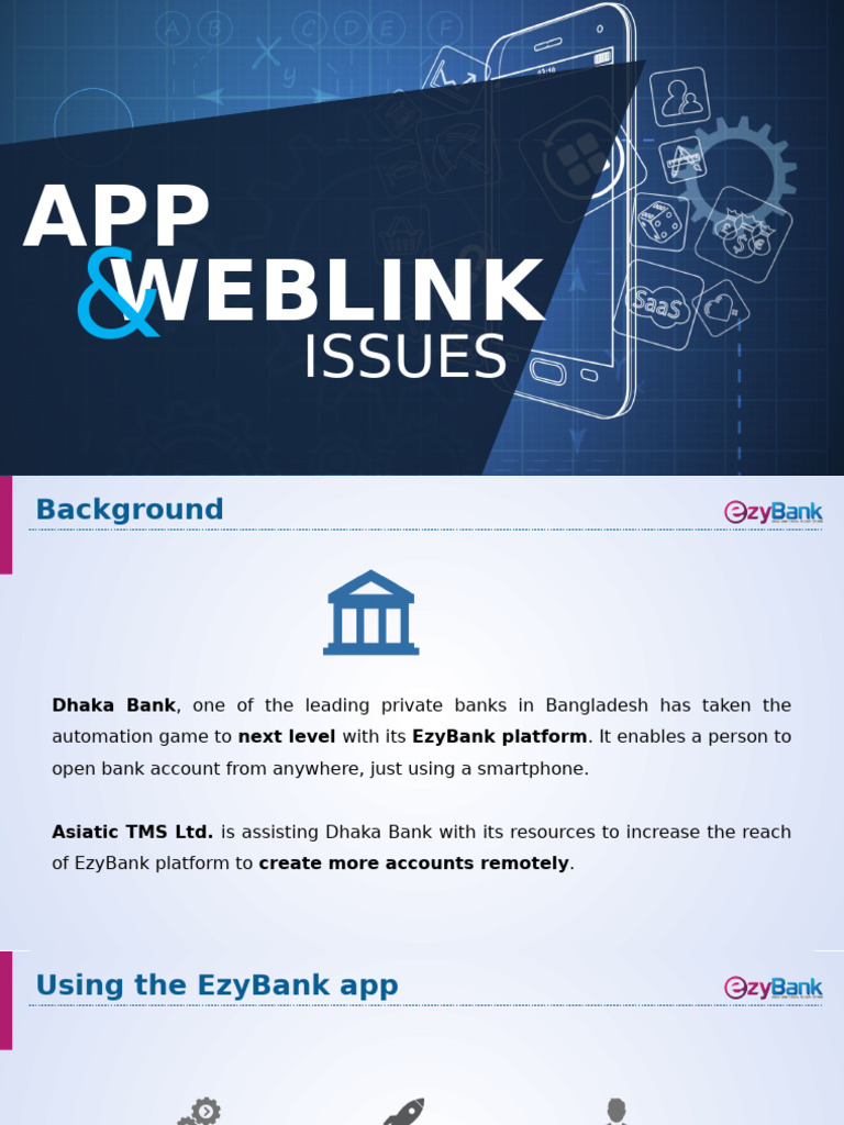 App and Weblink Issues | PDF