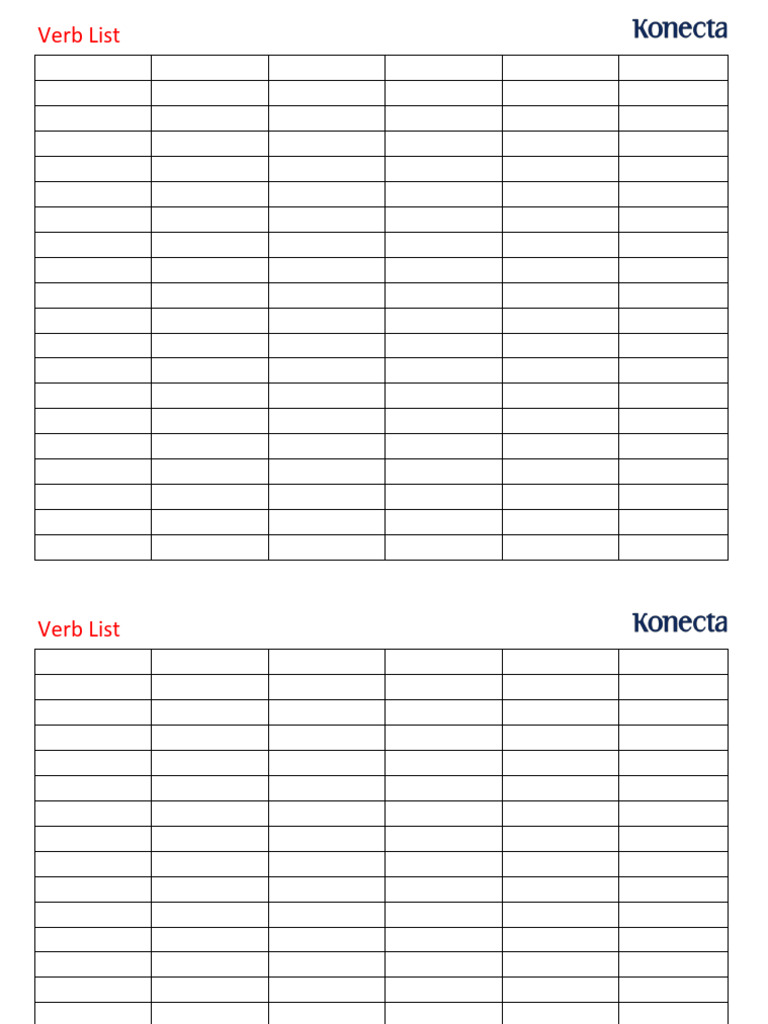 Verbs List | PDF