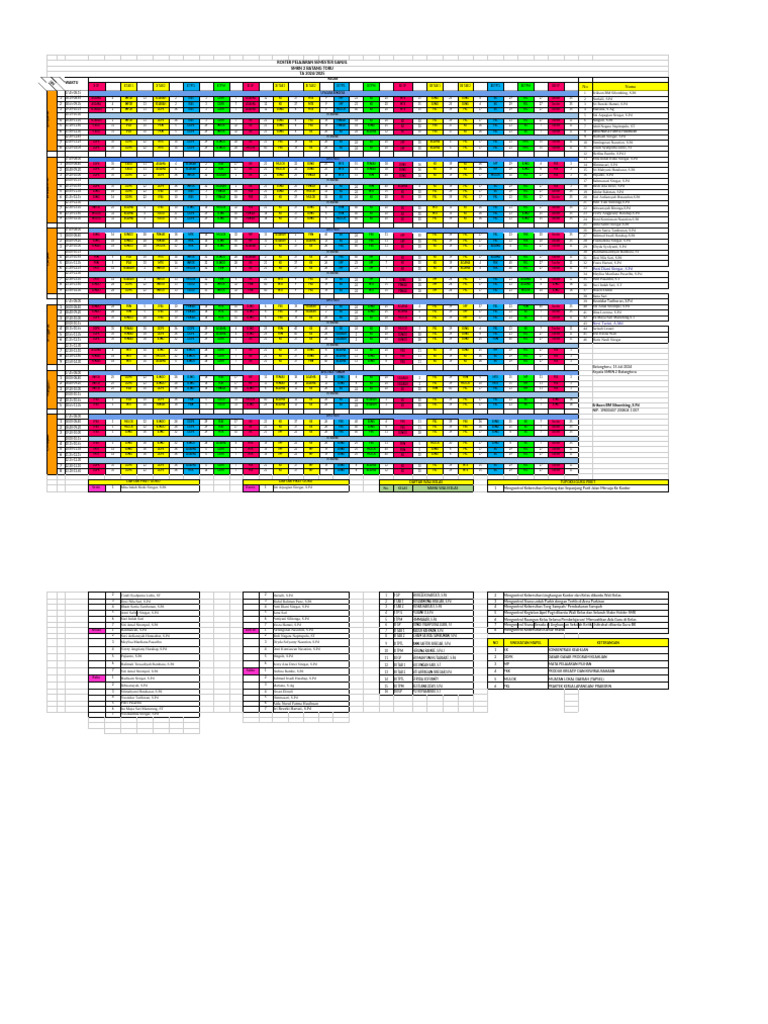 Roster 2024 Fix Revisi 2025-1 | PDF