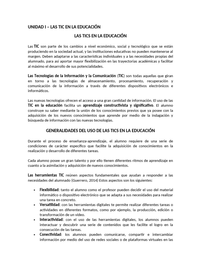 Las Tic en La Educacion | PDF