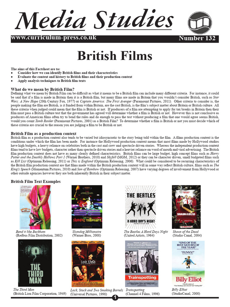 what is the name of england film industry