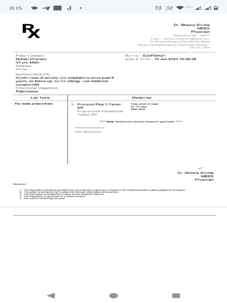 Prescription 10jun2024 | PDF