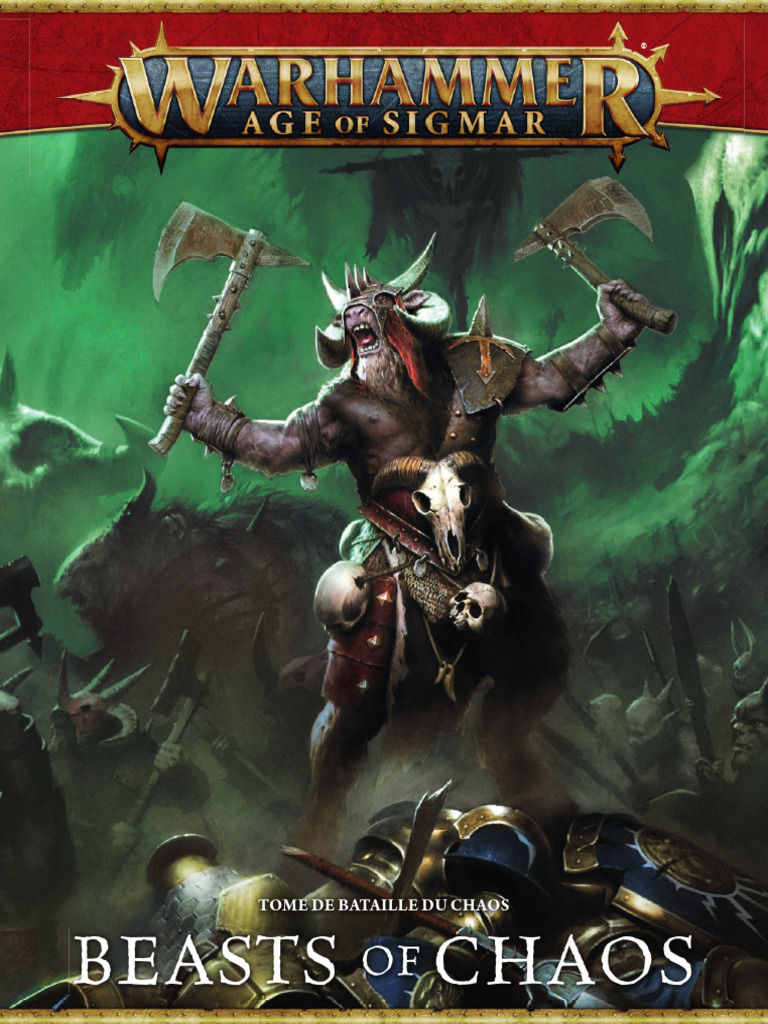 Livre D'armée Warhammer Battle - Bêtes Du Chaos (v7) - 2010 - Version Française - Bon état
