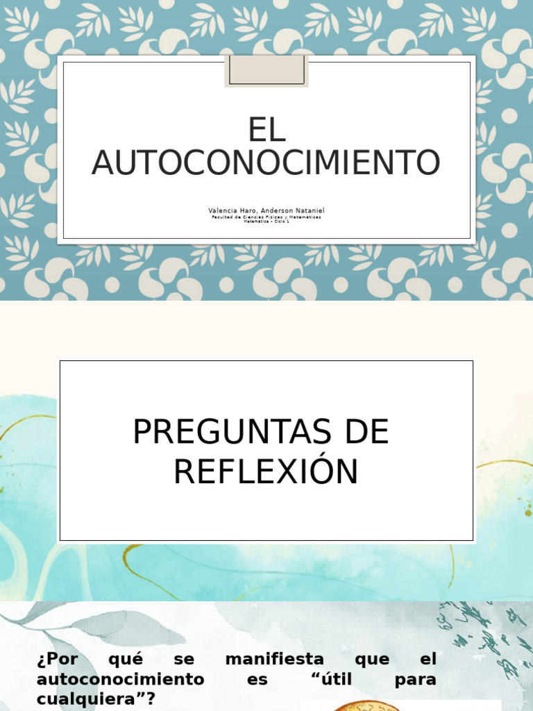 El Autoconocimiento Pdf
