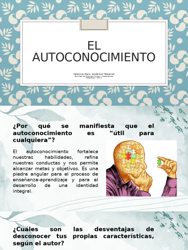 El Autoconocimiento | PDF