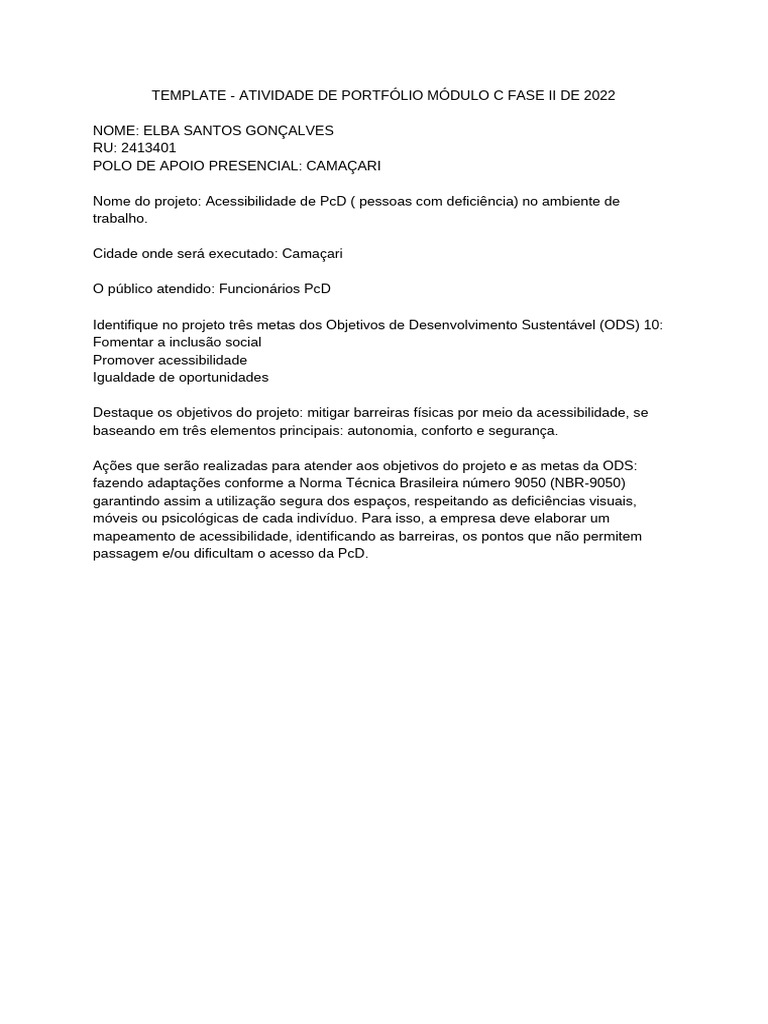 Portfólio PCD | PDF
