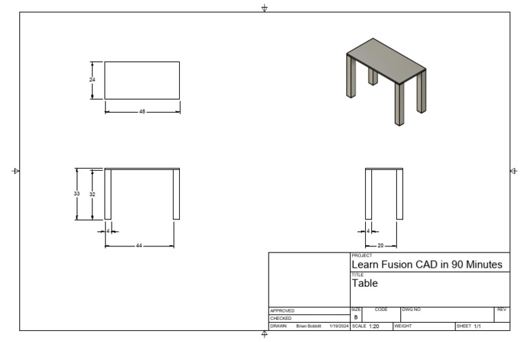 Table Drawing | PDF