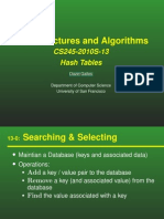 Data Structures and Algorithms: CS245-2010S-13 Hash Tables