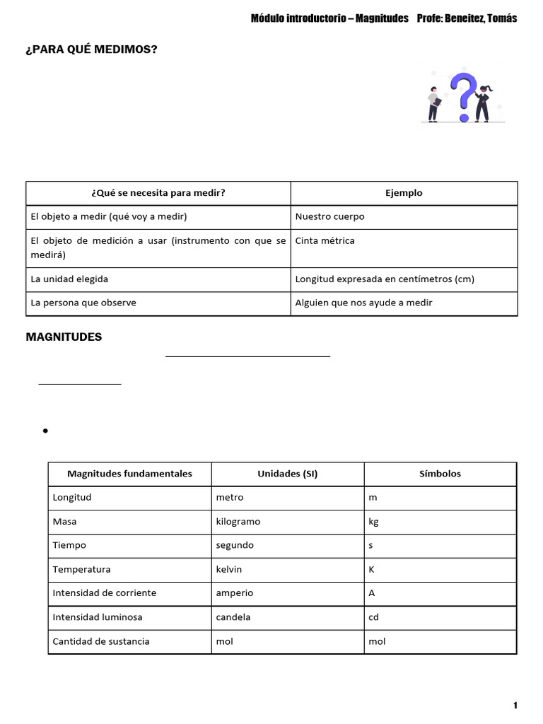 Física - Módulo 0 - Magnitudes | PDF