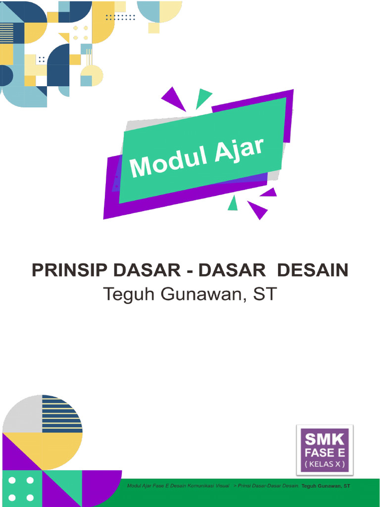 Modul Ajar Desain Komunikasi Visual Prinsip Prinsip Dasar Desain